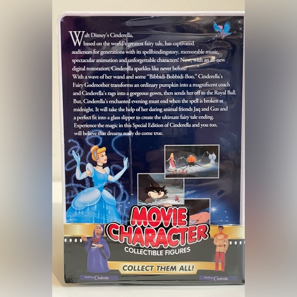CINDERELLA Disney Movie Cinderella VHS Figure w/mini display Collection - Picture 2 of 6